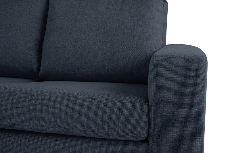 Crazy 6-seters Venstrevendt U-formet X-Large Hjørnesofa med Divan i Stoff - Blå - Møbler - Sofaer - Hjørnesofa - Hjørnesofa med divan