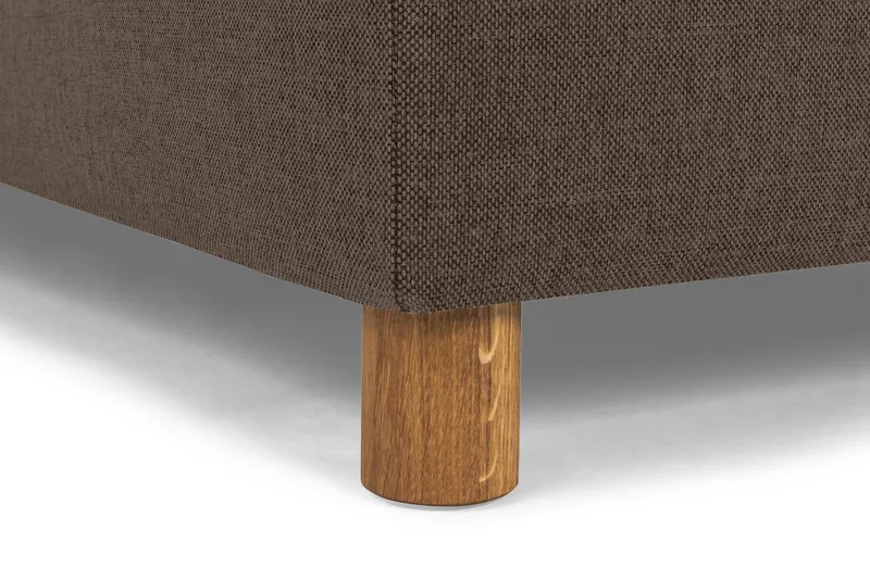 Crazy 6-seters Venstrevendt U-formet X-Large Hjørnesofa med Divan i Stoff - Brun - Møbler - Sofaer - Hjørnesofa - Hjørnesofa med divan