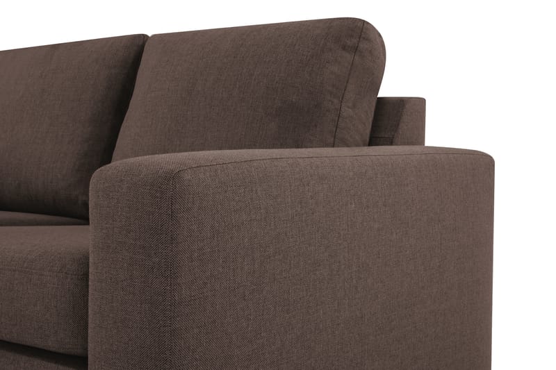 Crazy 6-seters Venstrevendt U-formet X-Large Hjørnesofa med Divan i Stoff - Brun - Møbler - Sofaer - Hjørnesofa - Hjørnesofa med divan