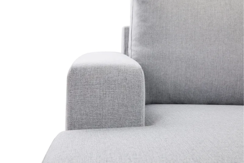 Crazy 6-seters Venstrevendt U-formet X-Large Hjørnesofa med Divan i Stoff - Grå - Møbler - Sofaer - Hjørnesofa - Hjørnesofa med divan