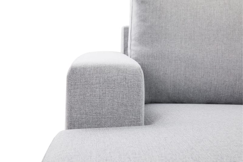 Crazy 6-seters Venstrevendt U-formet X-Large Hjørnesofa med Divan i Stoff - Grå - Møbler - Sofaer - Hjørnesofa - Hjørnesofa med divan