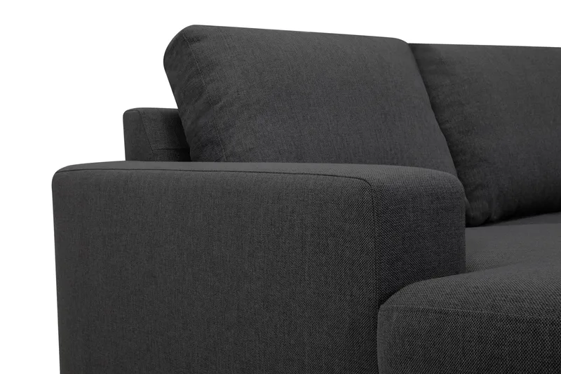 Crazy 6-seters Venstrevendt U-formet X-Large Hjørnesofa med Divan i Stoff - Mørk grå - Møbler - Sofaer - Hjørnesofa - Hjørnesofa med divan