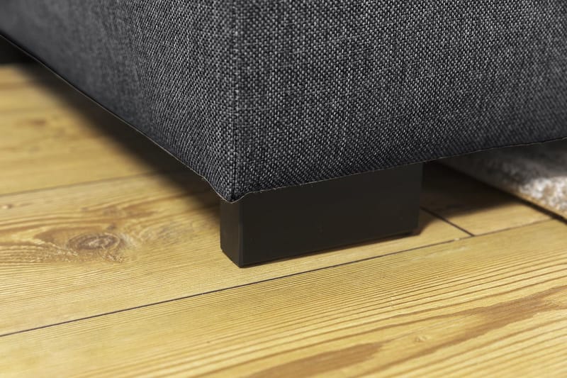 Crazy 6-seters Venstrevendt U-formet X-Large Hjørnesofa med Divan i Stoff - Mørk grå - Møbler - Sofaer - Hjørnesofa - Hjørnesofa med divan