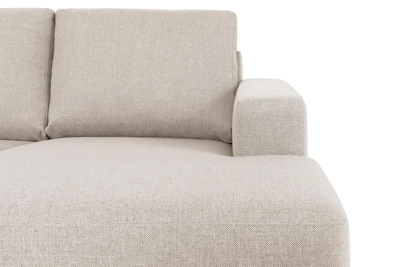 Crazy 7-seters høyrevendt U-formet ekstra ekstra stor hjørnesofa med sjeselong i stoff - Beige - Møbler - Sofaer - Hjørnesofa - Hjørnesofa med divan