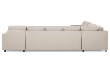 Crazy 7-seters høyrevendt U-formet ekstra ekstra stor hjørnesofa med sjeselong i stoff - Beige - Møbler - Sofaer - Hjørnesofa - Hjørnesofa med divan