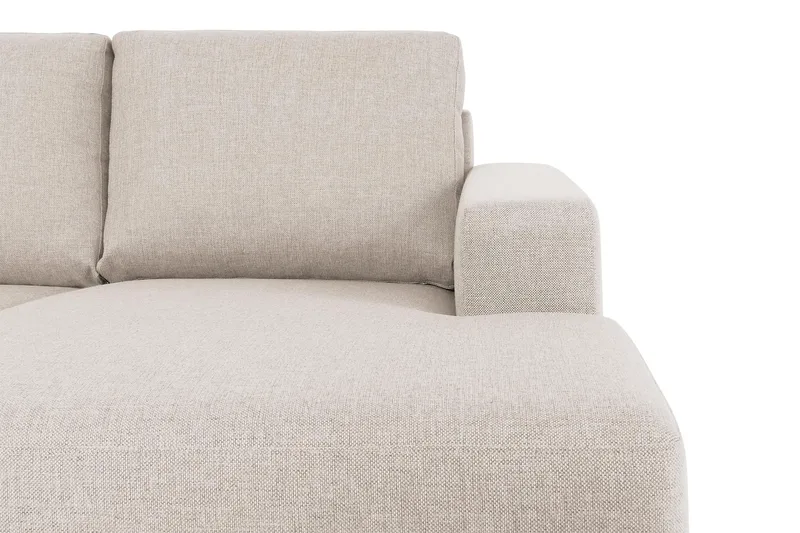 Crazy 7-seters høyrevendt U-formet ekstra ekstra stor hjørnesofa med sjeselong i stoff - Beige - Møbler - Sofaer - Hjørnesofa - Hjørnesofa med divan