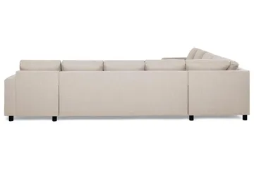 Crazy 7-seters høyrevendt U-formet ekstra ekstra stor hjørnesofa med sjeselong i stoff - Beige - Møbler - Sofaer - Hjørnesofa - Hjørnesofa med divan