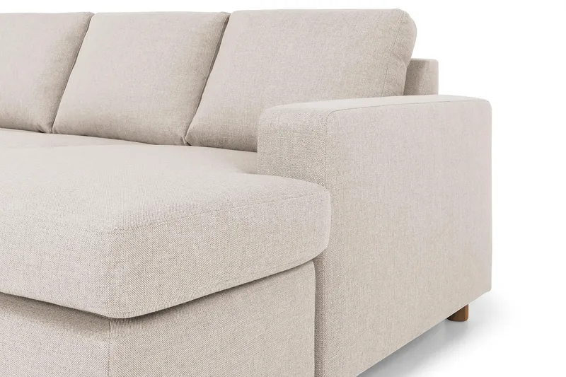 Crazy 7-seters Høyrevendt U-formet XX-Large Hjørnesofa med Divan i Stoff - Beige - Møbler - Sofaer - Hjørnesofa - Hjørnesofa med divan