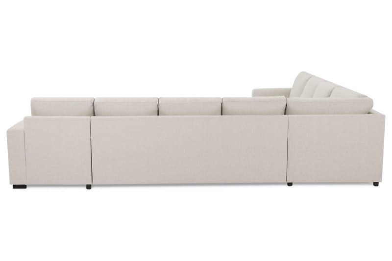 Crazy 7-seters Høyrevendt U-formet XX-Large Hjørnesofa med Divan i Stoff - Beige - Møbler - Sofaer - Hjørnesofa - Hjørnesofa med divan