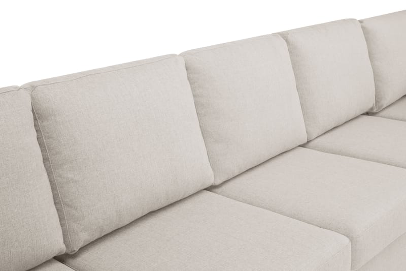Crazy 7-seters Høyrevendt U-formet XX-Large Hjørnesofa med Divan i Stoff - Beige - Møbler - Sofaer - Hjørnesofa - Hjørnesofa med divan