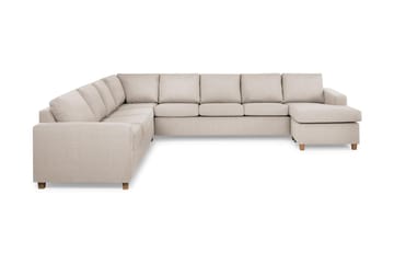Crazy 7-seters Høyrevendt U-formet XX-Large Hjørnesofa med Divan i Stoff