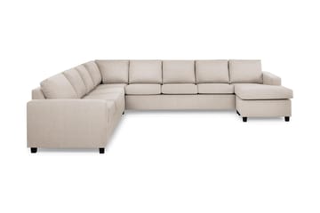 Crazy 7-seters Høyrevendt U-formet XX-Large Hjørnesofa med Divan i Stoff