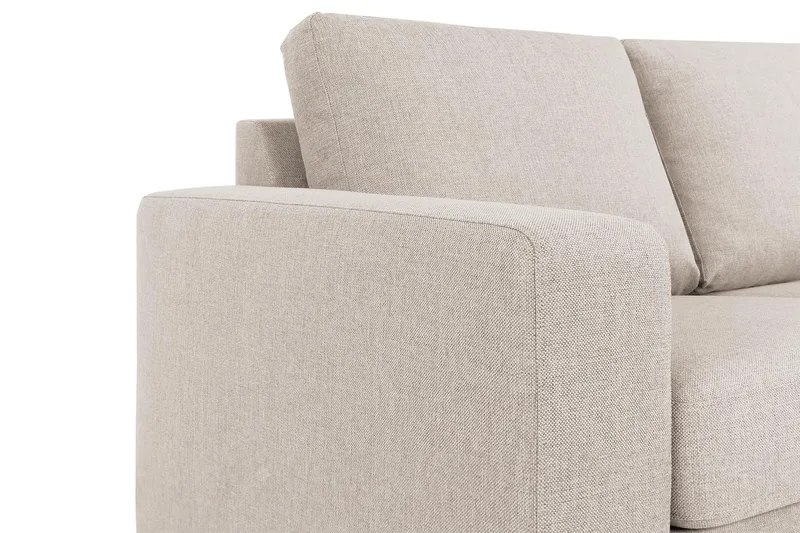 Crazy 7-seters Høyrevendt U-formet XX-Large Hjørnesofa med Divan i Stoff - Beige - Møbler - Sofaer - Hjørnesofa - Hjørnesofa med divan
