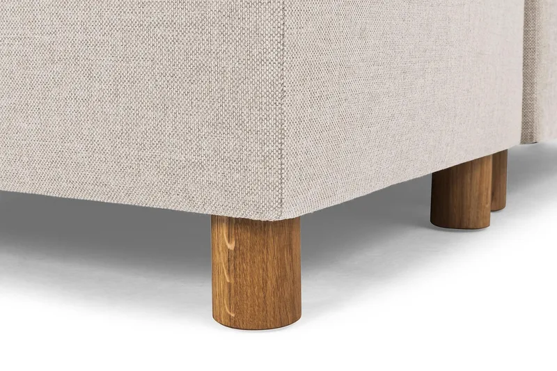 Crazy 7-seters Høyrevendt U-formet XX-Large Hjørnesofa med Divan i Stoff - Beige - Møbler - Sofaer - Hjørnesofa - Hjørnesofa med divan