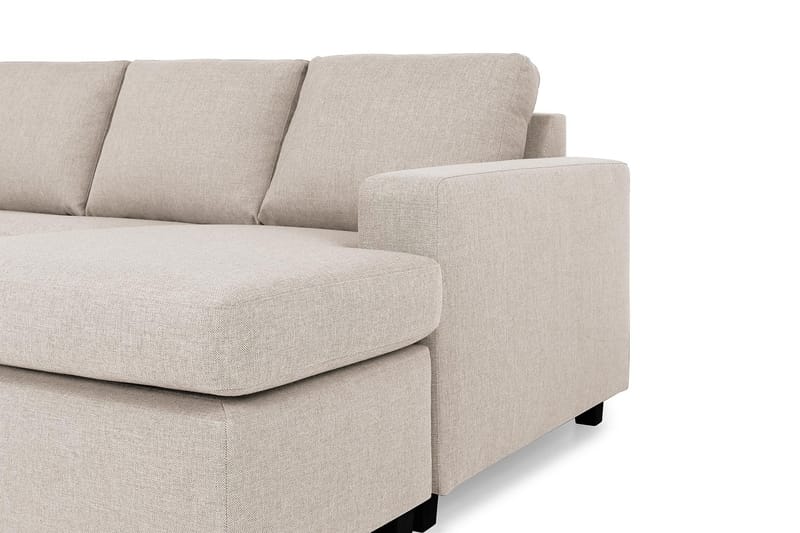 Crazy 7-seters Høyrevendt U-formet XX-Large Hjørnesofa med Divan i Stoff - Beige - Møbler - Sofaer - Hjørnesofa - Hjørnesofa med divan