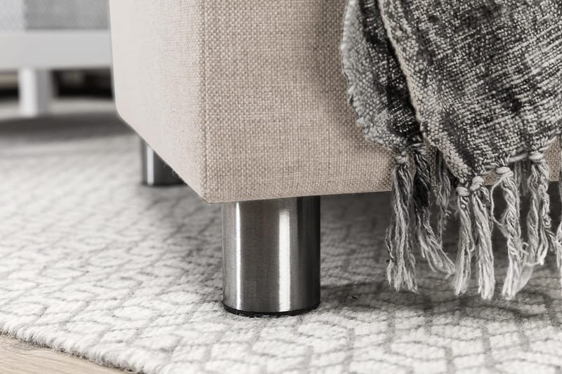 Crazy 7-seters Høyrevendt U-formet XX-Large Hjørnesofa med Divan i Stoff - Beige - Møbler - Sofaer - Hjørnesofa - Hjørnesofa med divan