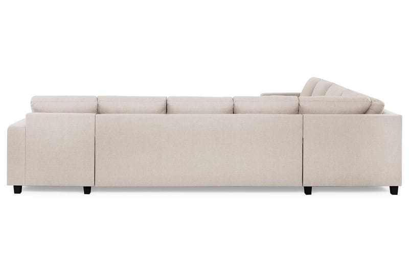 Crazy 7-seters Høyrevendt U-formet XX-Large Hjørnesofa med Divan i Stoff - Beige - Møbler - Sofaer - Hjørnesofa - Hjørnesofa med divan