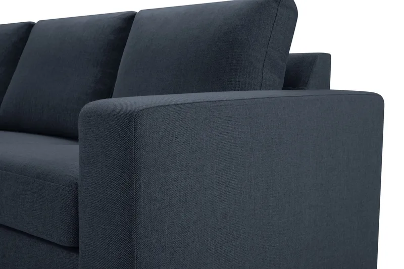 Crazy 7-seters Høyrevendt U-formet XX-Large Hjørnesofa med Divan i Stoff - Blå - Møbler - Sofaer - Hjørnesofa - Hjørnesofa med divan