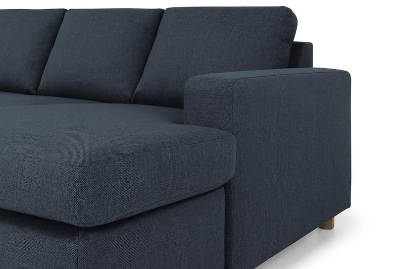 Crazy 7-seters Høyrevendt U-formet XX-Large Hjørnesofa med Divan i Stoff - Blå - Møbler - Sofaer - Hjørnesofa - Hjørnesofa med divan