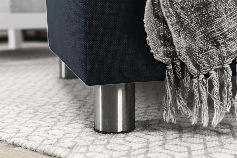 Crazy 7-seters Høyrevendt U-formet XX-Large Hjørnesofa med Divan i Stoff - Blå - Møbler - Sofaer - Hjørnesofa - Hjørnesofa med divan