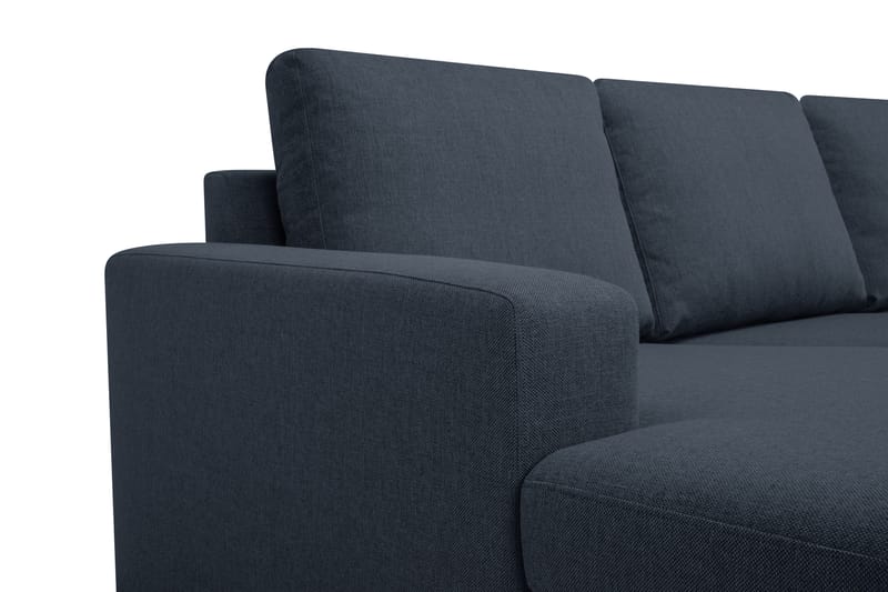 Crazy 7-seters Høyrevendt U-formet XX-Large Hjørnesofa med Divan i Stoff - Blå - Møbler - Sofaer - Hjørnesofa - Hjørnesofa med divan