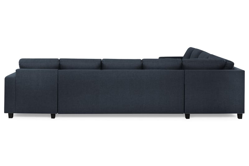 Crazy 7-seters Høyrevendt U-formet XX-Large Hjørnesofa med Divan i Stoff - Blå - Møbler - Sofaer - Hjørnesofa - Hjørnesofa med divan