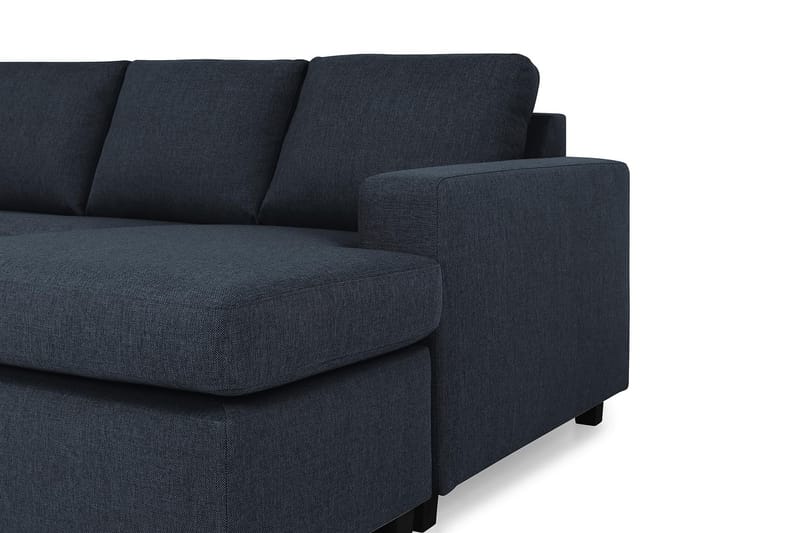 Crazy 7-seters Høyrevendt U-formet XX-Large Hjørnesofa med Divan i Stoff - Blå - Møbler - Sofaer - Hjørnesofa - Hjørnesofa med divan