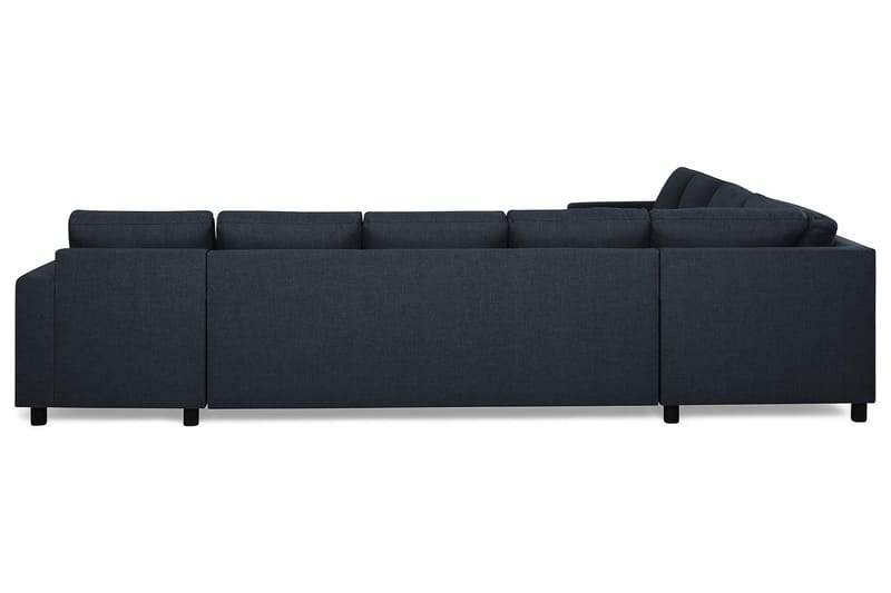 Crazy 7-seters Høyrevendt U-formet XX-Large Hjørnesofa med Divan i Stoff - Blå - Møbler - Sofaer - Hjørnesofa - Hjørnesofa med divan