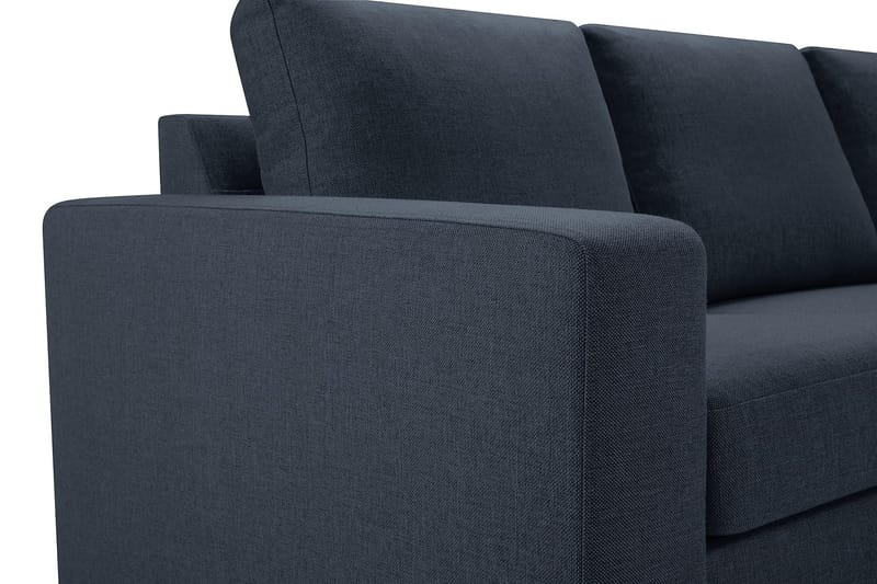 Crazy 7-seters Høyrevendt U-formet XX-Large Hjørnesofa med Divan i Stoff - Blå - Møbler - Sofaer - Hjørnesofa - Hjørnesofa med divan