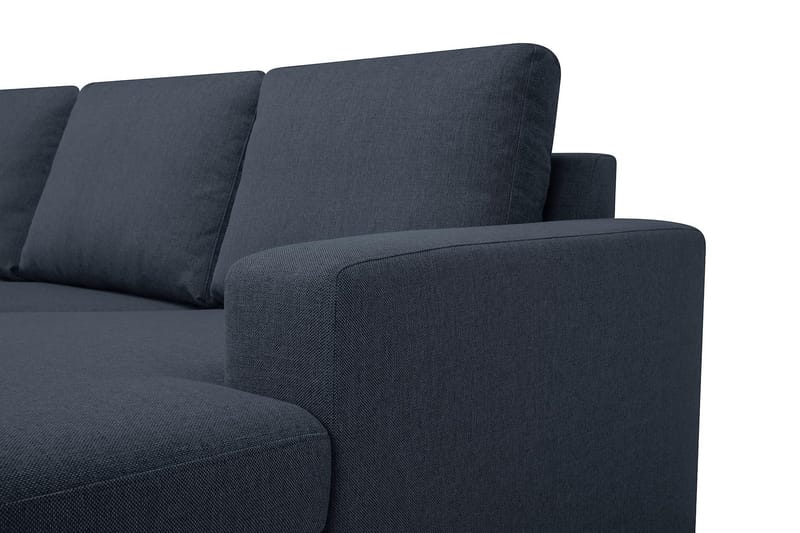 Crazy 7-seters Høyrevendt U-formet XX-Large Hjørnesofa med Divan i Stoff - Blå - Møbler - Sofaer - Hjørnesofa - Hjørnesofa med divan
