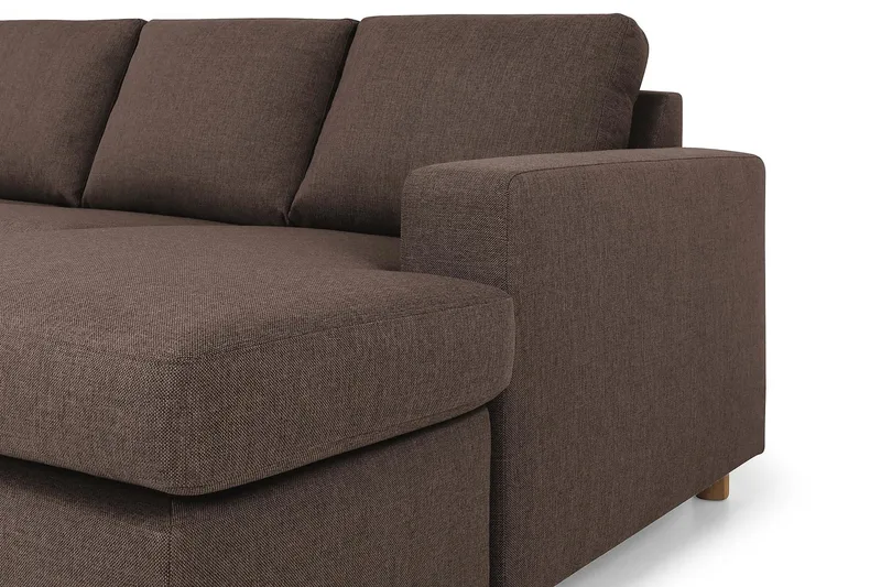 Crazy 7-seters Høyrevendt U-formet XX-Large Hjørnesofa med Divan i Stoff - Brun - Møbler - Sofaer - Hjørnesofa - Hjørnesofa med divan