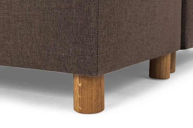 Crazy 7-seters Høyrevendt U-formet XX-Large Hjørnesofa med Divan i Stoff - Brun - Møbler - Sofaer - Hjørnesofa - Hjørnesofa med divan