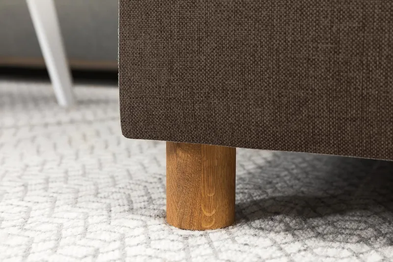 Crazy 7-seters Høyrevendt U-formet XX-Large Hjørnesofa med Divan i Stoff - Brun - Møbler - Sofaer - Hjørnesofa - Hjørnesofa med divan