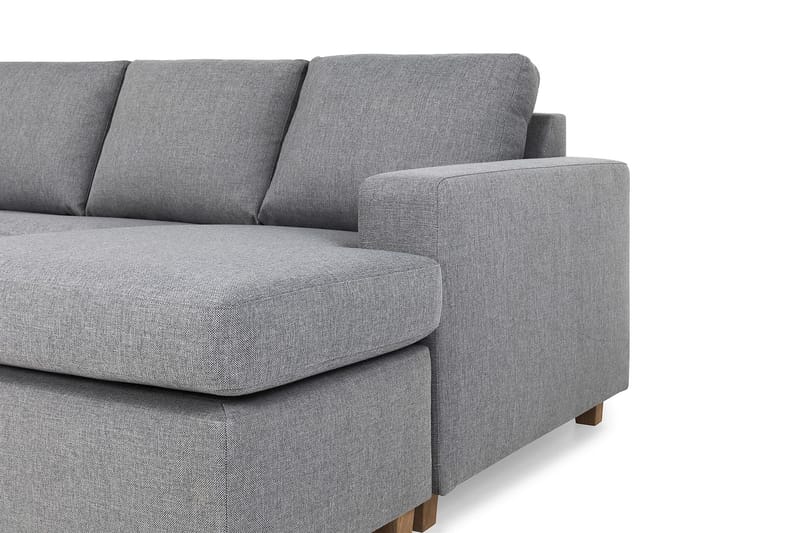 Crazy 7-seters Høyrevendt U-formet XX-Large Hjørnesofa med Divan i Stoff - Grå - Møbler - Sofaer - Hjørnesofa - Hjørnesofa med divan