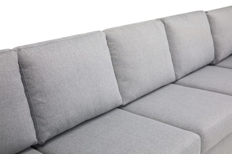 Crazy 7-seters Høyrevendt U-formet XX-Large Hjørnesofa med Divan i Stoff - Grå - Møbler - Sofaer - Hjørnesofa - Hjørnesofa med divan