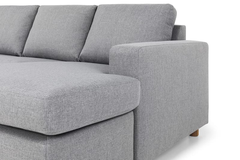 Crazy 7-seters Høyrevendt U-formet XX-Large Hjørnesofa med Divan i Stoff - Grå - Møbler - Sofaer - Hjørnesofa - Hjørnesofa med divan