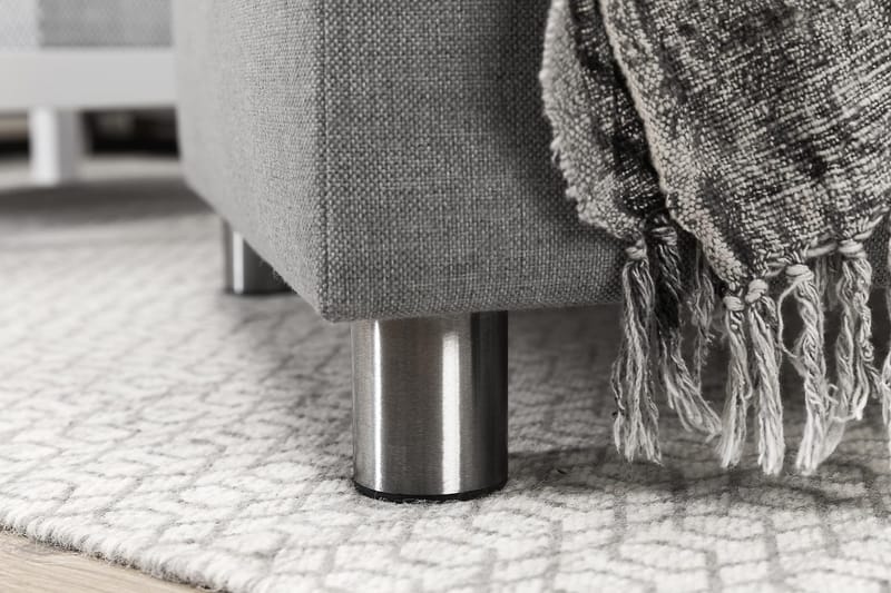 Crazy 7-seters Høyrevendt U-formet XX-Large Hjørnesofa med Divan i Stoff - Grå - Møbler - Sofaer - Hjørnesofa - Hjørnesofa med divan