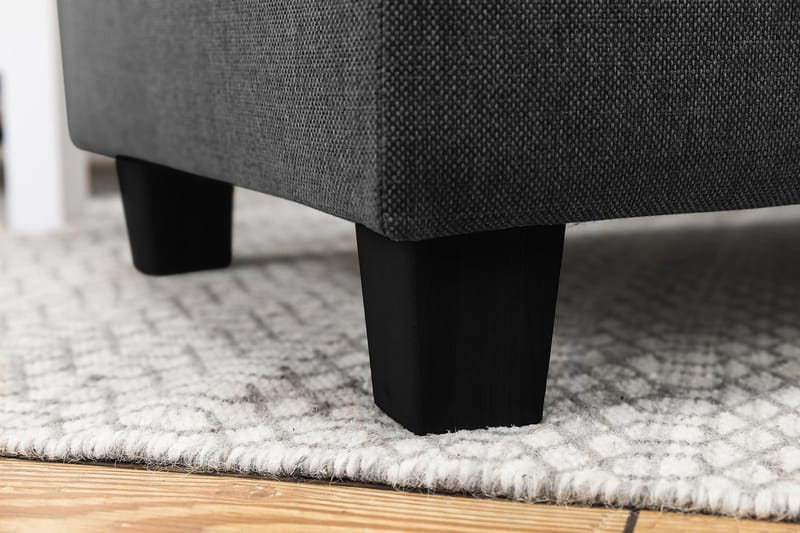 Crazy 7-seters Høyrevendt U-formet XX-Large Hjørnesofa med Divan i Stoff - Mørk grå - Møbler - Sofaer - Hjørnesofa - Hjørnesofa med divan