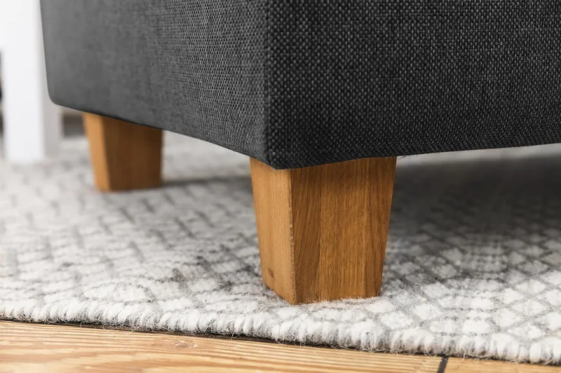 Crazy 7-seters Høyrevendt U-formet XX-Large Hjørnesofa med Divan i Stoff - Mørk grå - Møbler - Sofaer - Hjørnesofa - Hjørnesofa med divan