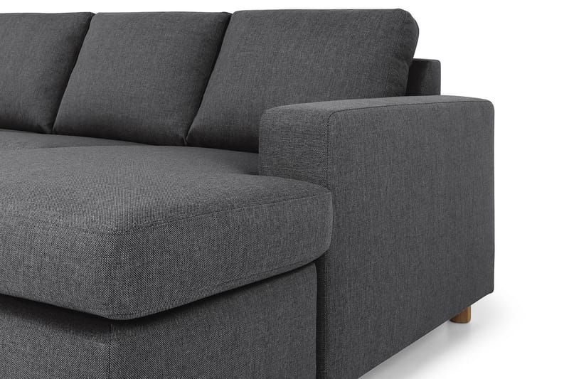 Crazy 7-seters Høyrevendt U-formet XX-Large Hjørnesofa med Divan i Stoff - Mørk grå - Møbler - Sofaer - Hjørnesofa - Hjørnesofa med divan