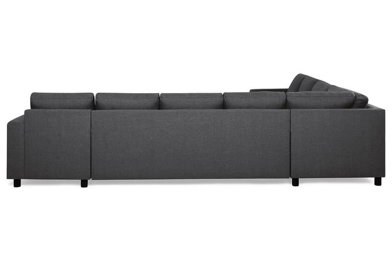 Crazy 7-seters Høyrevendt U-formet XX-Large Hjørnesofa med Divan i Stoff - Mørk grå - Møbler - Sofaer - Hjørnesofa - Hjørnesofa med divan