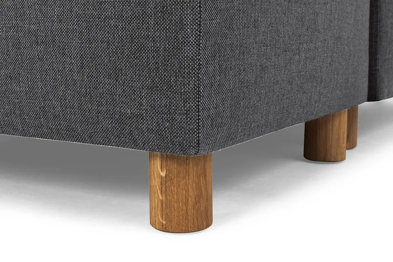 Crazy 7-seters Høyrevendt U-formet XX-Large Hjørnesofa med Divan i Stoff - Mørk grå - Møbler - Sofaer - Hjørnesofa - Hjørnesofa med divan