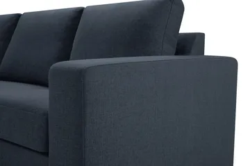 Crazy 7-seters Høyrevendt U-formet XX-Large Hjørnesofa med Divan i Stoff - Mørkeblå - Møbler - Sofaer - Hjørnesofa - Hjørnesofa med divan