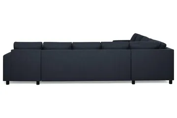 Crazy 7-seters Høyrevendt U-formet XX-Large Hjørnesofa med Divan i Stoff - Mørkeblå - Møbler - Sofaer - Hjørnesofa - Hjørnesofa med divan