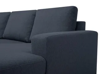 Crazy 7-seters Høyrevendt U-formet XX-Large Hjørnesofa med Divan i Stoff - Mørkeblå - Møbler - Sofaer - Hjørnesofa - Hjørnesofa med divan