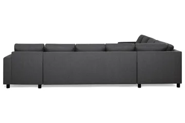 Crazy 7-seters Høyrevendt U-formet XX-Large Hjørnesofa med Divan i Stoff - Mørkegrå - Møbler - Sofaer - Hjørnesofa - Hjørnesofa med divan
