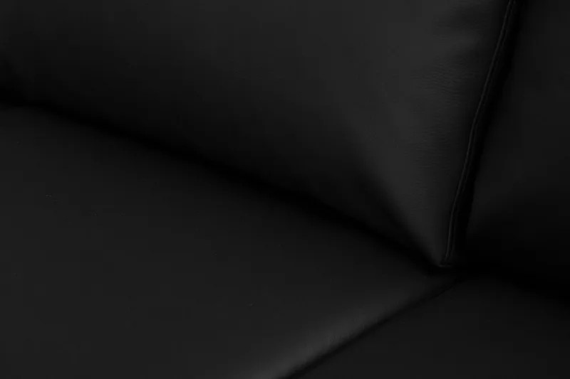 Crazy 7-seters Vendbar L-formet XX-Large Hjørnesofa i Kunstlær - Svart - Møbler - Sofaer - Hjørnesofa