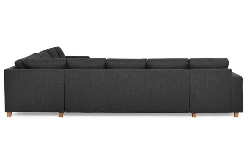 Crazy 7-seters Vendbar L-formet XX-Large Hjørnesofa i Stoff - Antrasitt - Møbler - Sofaer - Hjørnesofa