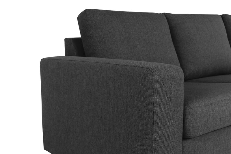 Crazy 7-seters Vendbar L-formet XX-Large Hjørnesofa i Stoff - Antrasitt - Møbler - Sofaer - Hjørnesofa