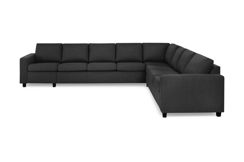 Crazy 7-seters Vendbar L-formet XX-Large Hjørnesofa i Stoff - Antrasitt - Møbler - Sofaer - Hjørnesofa